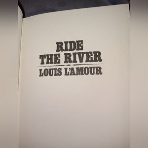 1983 Faux Leather Hardcover Law of the Desert Born by Louis L'Amour